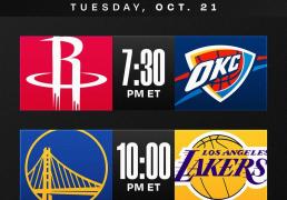 NBA官宣新赛季揭幕战：火箭VS雷霆 勇士(shì)VS湖人