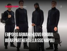 官方：阿玛尼成为那不勒斯正装合作伙伴(bàn)