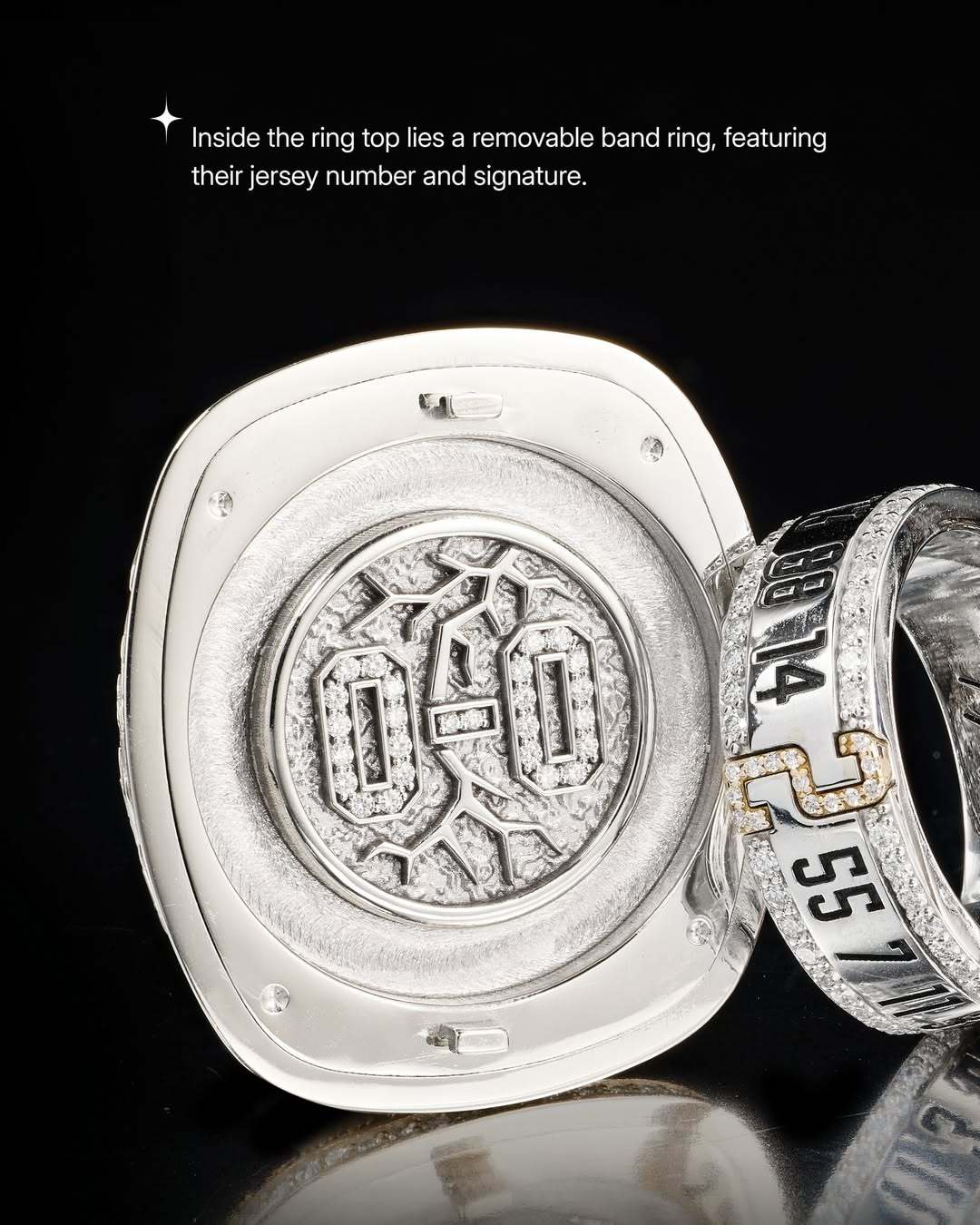 俄(é)克拉荷马城(chéng)雷霆队NBA总冠軍(jūn)戒指亮相(xiāng)